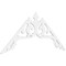 Ekena Millwork Pitch Amber Architectural Grade PVC Gable Pediment, 72"W x 33"H x 1"P (11/12) GPP072X033X100AMB - alternate 1